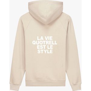 Quotrell - LA VIE HOODIE - OAT/OFF WHITE - L