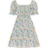 Mymo - Zomerjurk - Lichtblauw - Veelkleurig