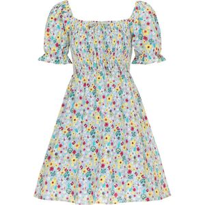 Mymo - Zomerjurk - Lichtblauw - Veelkleurig