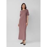 Jerseyjurk - Lange Katoenen Jurk - Maxilengte - Zijsplitten