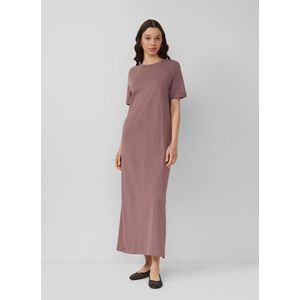 Jerseyjurk - Lange Katoenen Jurk - Maxilengte - Zijsplitten