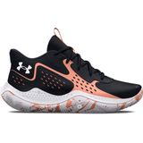 UNDER ARMOUR uniseks-volwassene Ua Jet '23 Basketbalschoenen,Black Bubble Peach White,43 EU