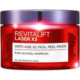 Revitalift Laser X3 - Glycol Peel Pads - 9,6% Glycolzuurcomplex - 30 Stuks