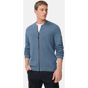 camel active - Vest in Bomberstijl - Steenblauw - Katoen