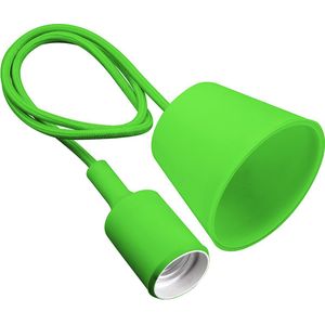 GTV Minio Hanglamp - Groen - met E27 fitting - max. 60W - 100 cm kabel - werkt met alle soorten lampen