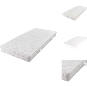 vidaXL Matras D30 - Matrassen - 200x140x17 cm - Wasbare - gevoerde hoes - Matras