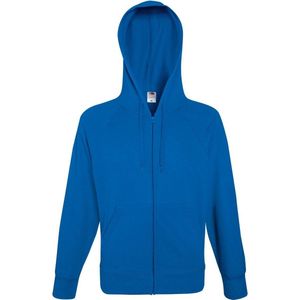 Fruit Of The Loom Heren Lichtgewicht Full Zip Jacket / Hoodie (Royaal Blauw)