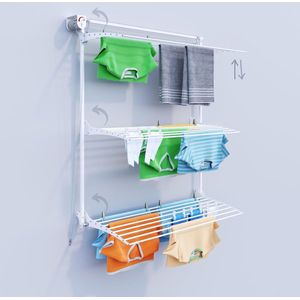 Tower Wandwasrek - afsluitbaar - 120 stuks - wit - 128 x 52 x 137 cm