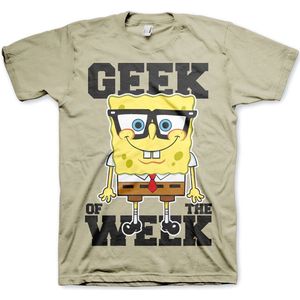 SpongeBob SquarePants Geek Of The Week T-Shirt Khaki-S