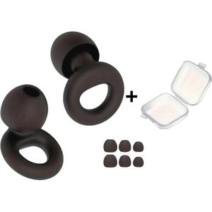 Party Plugs - Earplugs - Reizen - Overprikkeling - Earplugs - Oordopjes draadloos - Zwart - SNR 26 dB - Opbergdoosje - Festival Oordopjes - Herbruikbare Gehoorbescherming - Siliconen voor Slaap en Gevoeligheid - 8 Dop