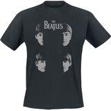 Beatles - Shadow Faces - T-shirt - Zwart