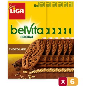 LiGA BelVita Chocolade Koekjes - 300g - 6 stuks - Chocolade - Tussendoor - Voordeelverpakking