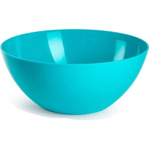 Plasticforte Serveerschaal/saladeschaal - D26 x H12 cm - kunststof - blauw - 3500 ml
