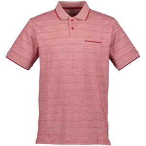 Blue Seven - Polo 321174 rood gemeleerd KM borstzak - maat M