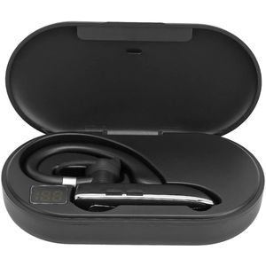 Sports Headset with Charging Case, Headsets for Mobile Phones Noise Cancelling Handsfree Earphone Built-in Microphone, Wireless One Ear Earphone for Business Sports