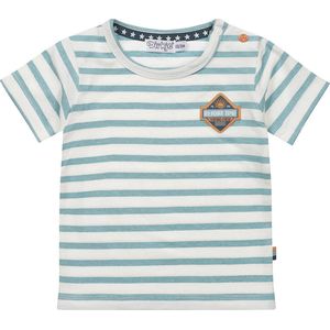 Dirkje Gestreept T-shirt Lichtblauw/Wit