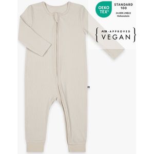 Baby Pyjama, zacht & ademend newborn boxpakje, OEKO-TEX gecertificeerd, pyjama met rits en lange mouwen voor jongens & meisjes, zonder voetjes