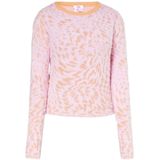 Mymo - Jumper - Roze Oranje - Jacquardtrui - Lange Mouwen - Ronde Hals