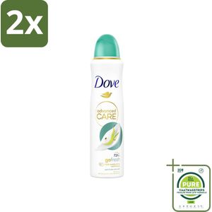 Dove – Deodorant Spray – Peer & Aloe Vera – 150 ml - Voordeelverpakking - 2 stuks - Anti-transpirant - Deodorant spray