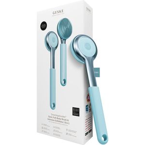 GESKE Sonic Full-Body Brush & Intensive Exfoliator | 8 in 1 | Reinigingsborstel | Met SmartSonic-pulsaties | Diepe reiniging, peeling, massage | Uitschuifbare handgreep | Ruwe huidverwijderaar