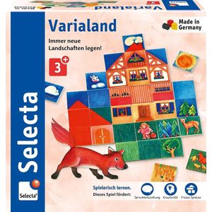 Selecta Spielzeug Legspel Varialand Junior 20 X 4,8 Cm Hout 80-delig