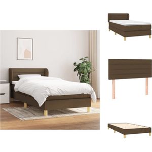 vidaXL Boxspringbed - Modern - Bed - 203 x 83 x 78/88 cm - Duurzaam materiaal - Bed