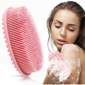 Zachte siliconen bodyscrubber - hygiënisch en veelzijdig - 1 stuk