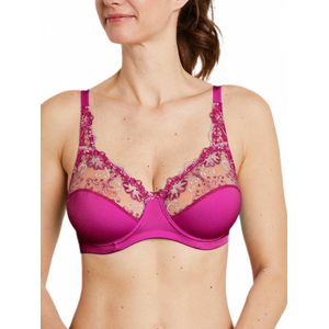 Beugelbeha met geborduurde tule