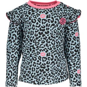 B.Nosy Meisjes Longsleeve - panther kiss - Maat 74