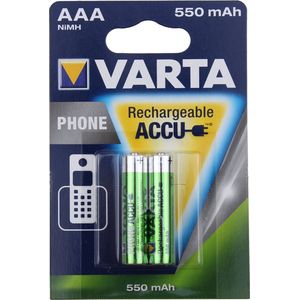 Varta Phone Rechargeable NimH AAA/HR03 550mah blister 2