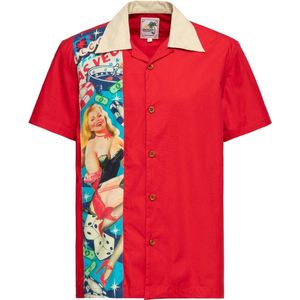 King Kerosin Tropical Hawaiian Style Hemd Aop KKU35002 Red-S
