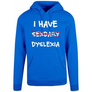 7311 - Hoodie - Dyslexia-Cobalt Blue-L