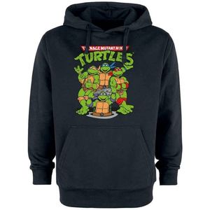 Teenage Mutant Ninja Turtles Turtles Group Heren Trui met capuchon - zwart - S