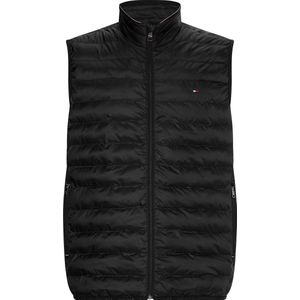 Tommy Hilfiger - Heren Jas zomer Core Packable Circular Bodywarmer - Zwart - Maat M