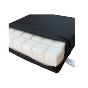 WNHB® Orthopedisch Zitkussen Visco Elastisch - Ademend En Waterdicht Kussen Voor Stuitbeen En Lendensteun - Drukverlagend Kussen Voor Stoel Of Rolstoel