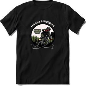 Mountainbiking T-Shirt | Mountainbike Fiets Kleding | Dames / Heren / Unisex MTB shirt | Grappig Verjaardag Cadeau | Maat XL