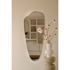 Indore Home - Wandspiegel - Bronskleur - Organische Vorm - 120x50 cm