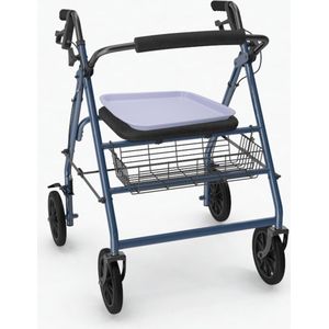 Rollator Dienblad - Universeel - 27 x 36 cm - Paars - Inclusief Antislipmat