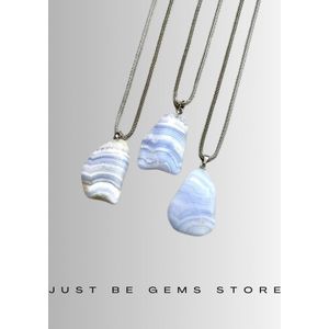 Gemstone ketting Chalcedoon