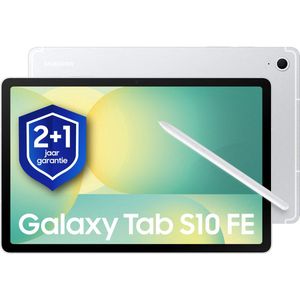 Samsung Galaxy Tab S10 FE - WiFi - 256GB - Silver + 1 jaar extra garantie