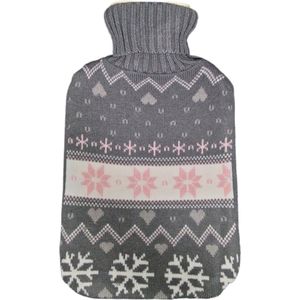 Warmwaterkruik – Kruik - Warmwaterkruik Met Hoesje – 2l – Jacquard