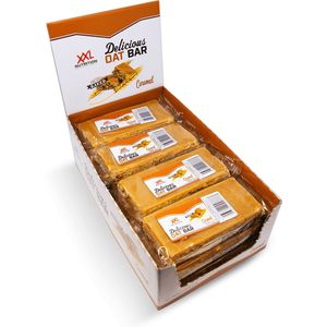 XXL Nutrition - Delicious Oat Bar - Havermoutreep Supplement - Reep van Havemout - Gezonde Snack - 12 Pack - Caramel