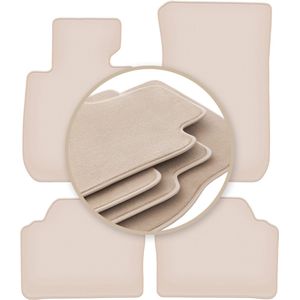PREMIUM beige vloermatten voor: BMW 3 E90 sedan 2004-2011