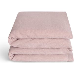 Yumeko kinderdekbedovertrek gewassen linnen roze chambray 120x150