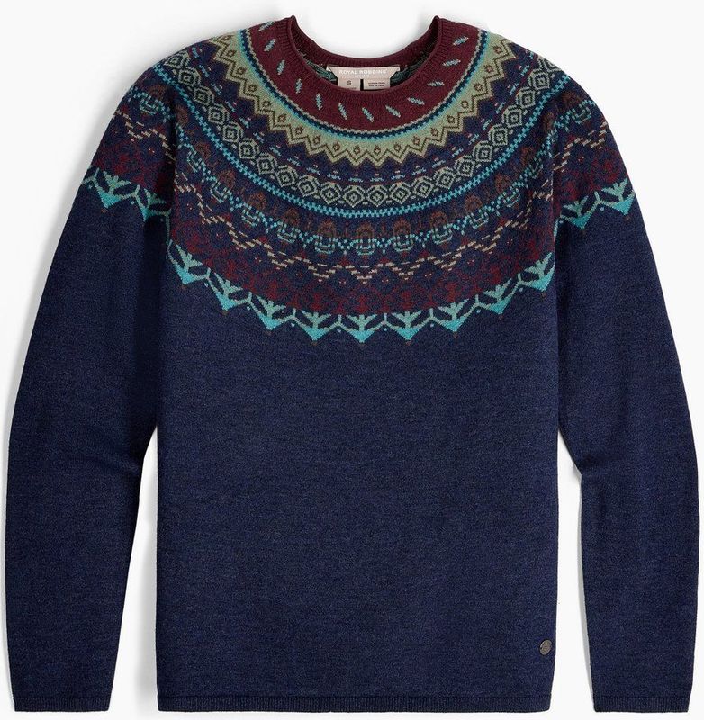 Royal Robbins - Westlands Fairlisle Crew - Trui - Blauw