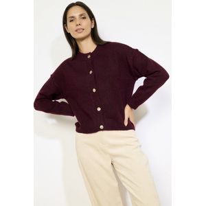 LolaLiza Vest N Boxicar 04101311 5514 Bordeaux Wine Dames Maat - XL