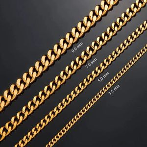 Stijlvolle RVS Gourmet Ketting goudkleur