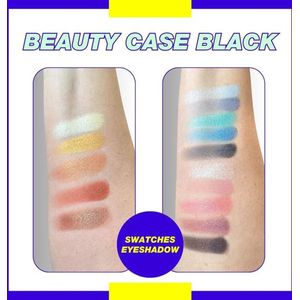 Visagie koffer Cosmetica-koffer Zwarte Beauty Case Veganistische Cosmetica Visagie koffer