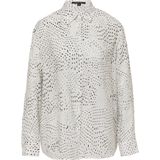 comma - Blouse - Ramie - Met All-overprint