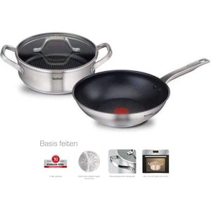 Tefal Hero Hoogwaardig Aluminium 18/10 RVS Pannenset - 2 Delig